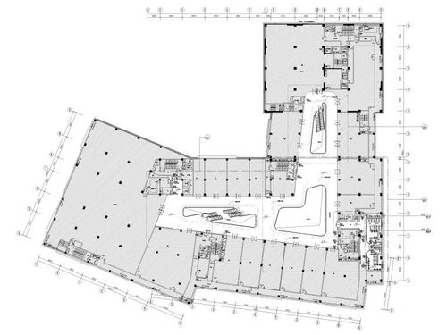 大型广场商场室内装修施工图 效果图